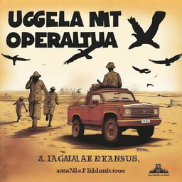 Create an English language book cover for 'Uganda Not Safe' by Rich Vozi