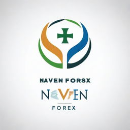 Create a logo for a company named 'Naveen Forex'. The logo should represent trust, global connections, and financial growth, incorporating elements of foreign currencies and exchange.