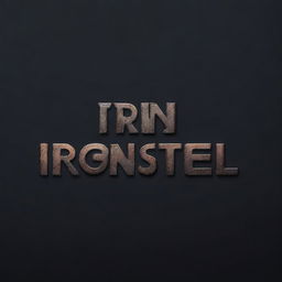 Create an image featuring the text 'Iron Steel' in a dramatic, metallic font, as if it were the title of an action-packed movie