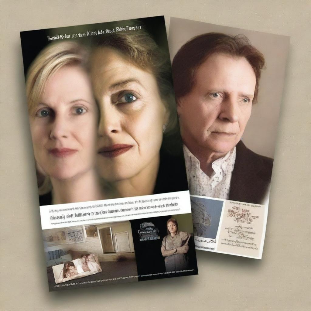 Create a movie flyer for the psychological thriller 'Behind Closed Doors'