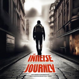 Generate a movie poster depicting an intense journey