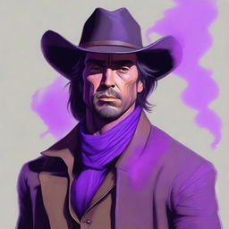 Create an image of a character that resembles Javier Bardem, but his skin has the texture of slime and is colored like tobacco spit