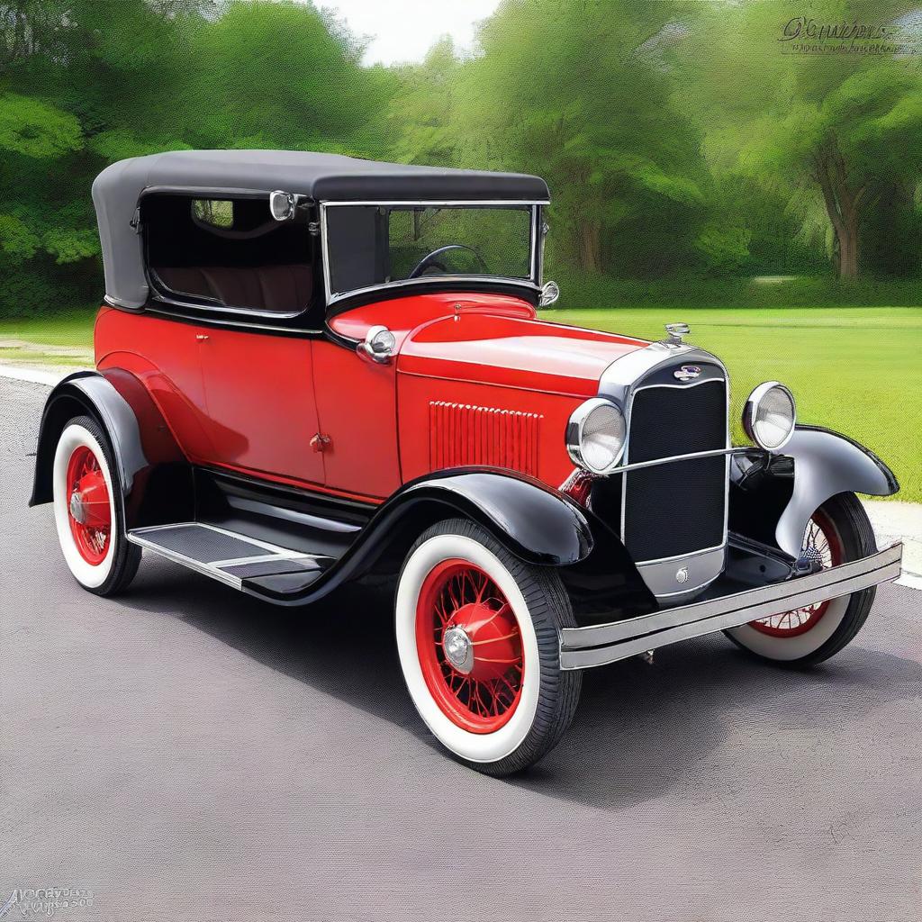 Generate an image of a 2024 Ford Model A