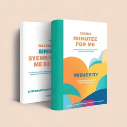 Design a book cover for a series of well-being related books titled '5 Minutes for Me'