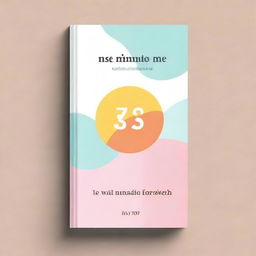 Design a book cover for a series of well-being related books titled '5 Minutes for Me'