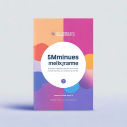 Design a book cover for a series of well-being related books titled '5 Minutes for Me'