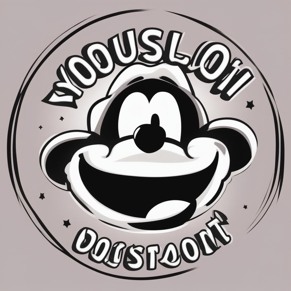 Create a fun, cartoonish image of a goofy character, with the phrase 'Youse loonit' written in a playful font at the bottom