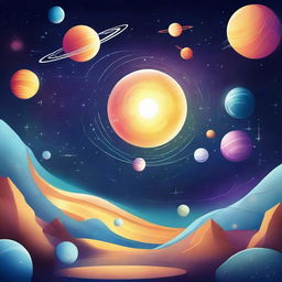 Design a cosmic and futuristic background for 'Stellar Archivers'