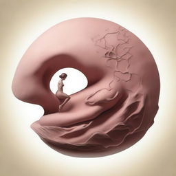 Create an image that represents the idea of 'Whispers of Conception and the Womb: How Early Memories Shape Our Life Journey'