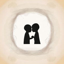 Generate an image that symbolizes 'Whispers of Conception and the Womb: How Early Memories Shape Our Life Journey' with a focus on the relationship between parents and their child in the womb