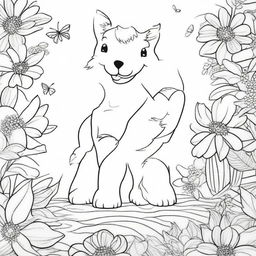 Create a set of fun and engaging coloring pages suitable for children