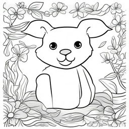 Create a set of fun and engaging coloring pages suitable for children