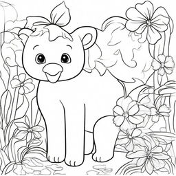 Create a set of fun and engaging coloring pages suitable for children