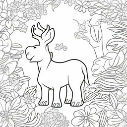 Create a set of fun and engaging coloring pages suitable for children