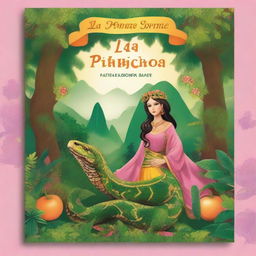 Create an image for a book cover titled 'La Princesa Serpiente' by Van Steffano Canchanya Pinedo