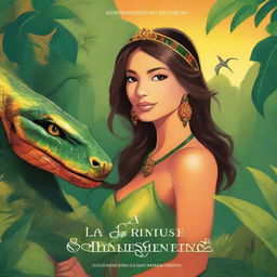 Create a book cover image for 'La Princesa Serpiente' by Van Steffano Canchanya Pinedo