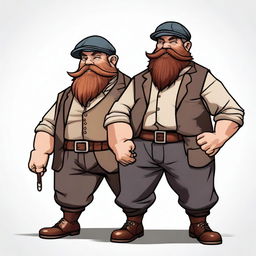 Generate an image of a character from Dungeons and Dragons, specifically a Dwarf, designed in the style of the characters from Peaky Blinders