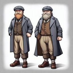 Generate an image of a character from Dungeons and Dragons, specifically a Dwarf, designed in the style of the characters from Peaky Blinders