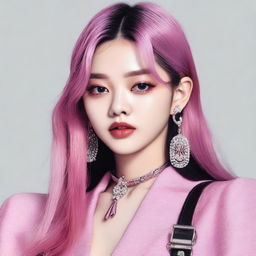 Generate an image of Jennie, a member of the South Korean girl group Blackpink