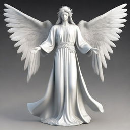 Generate an image of a biblically accurate seraphim angel