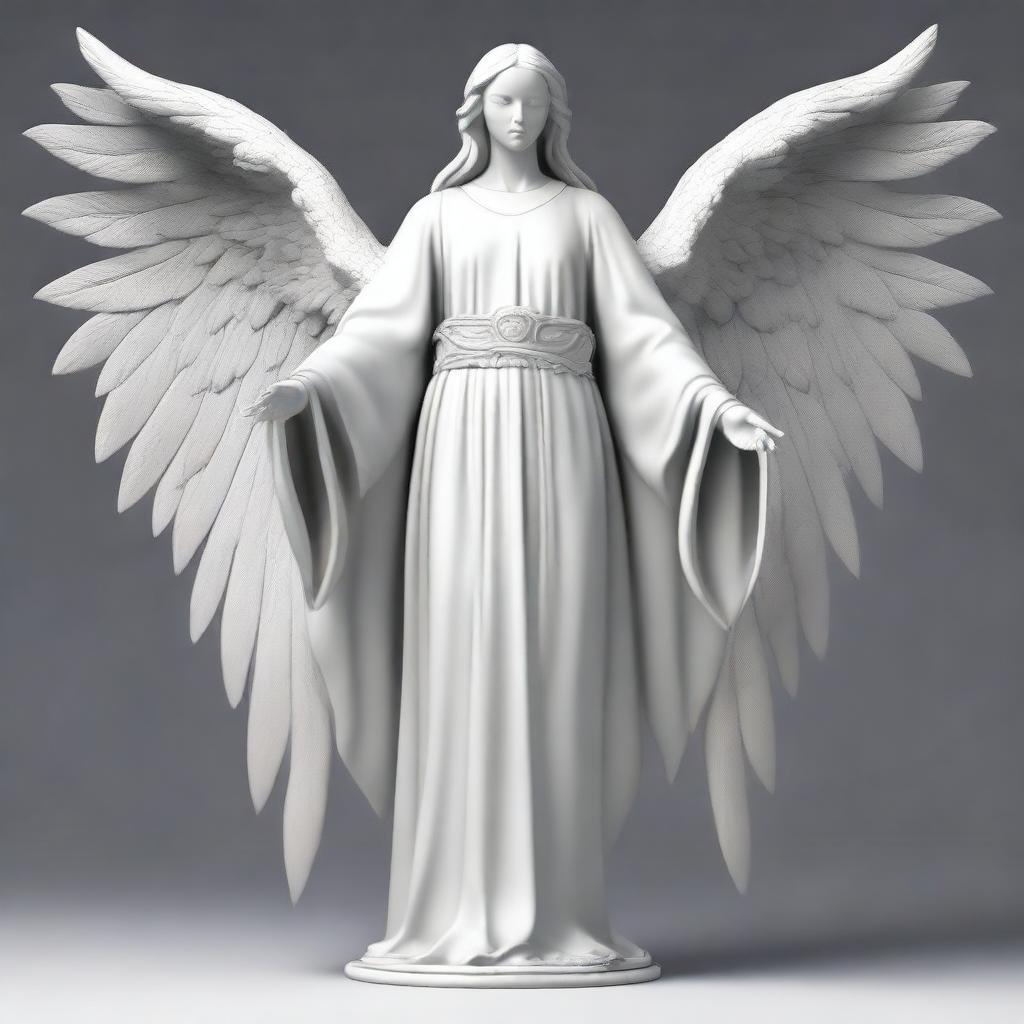 Generate an image of a biblically accurate seraphim angel