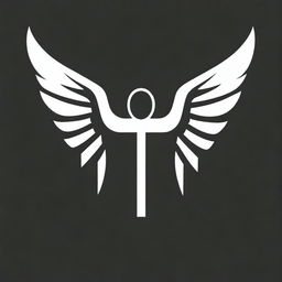 Generate a logo featuring a seraphim angel