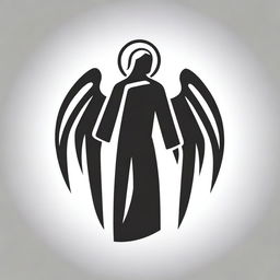 Generate a logo featuring a biblical angel