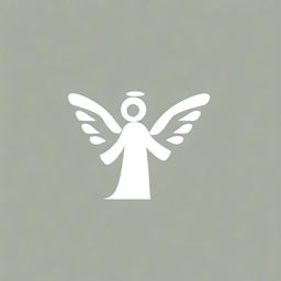 Generate a logo featuring a biblical angel