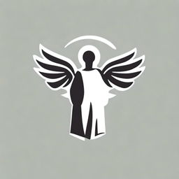 Generate a logo featuring a biblical angel