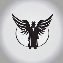 Generate a logo for a metal band featuring an angel