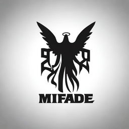 Generate a logo for a metal band featuring an angel