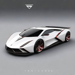 Create a concept design for a hypercar branded as 'TRINDADE'