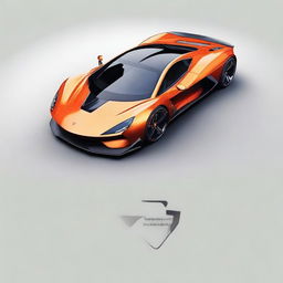 Create a concept design for a hypercar branded as 'TRINDADE'