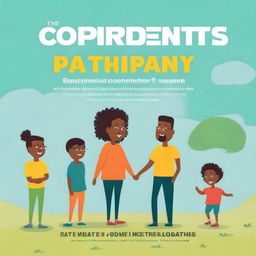 Create a book cover for a self-help book titled 'The CoParents Pathway: Strategies for Effective Communication and Conflict Resolution'