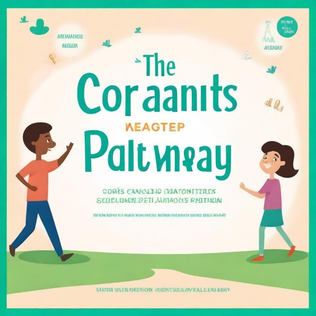 Create a book cover for a self-help book titled 'The CoParents Pathway: Strategies for Effective Communication and Conflict Resolution'