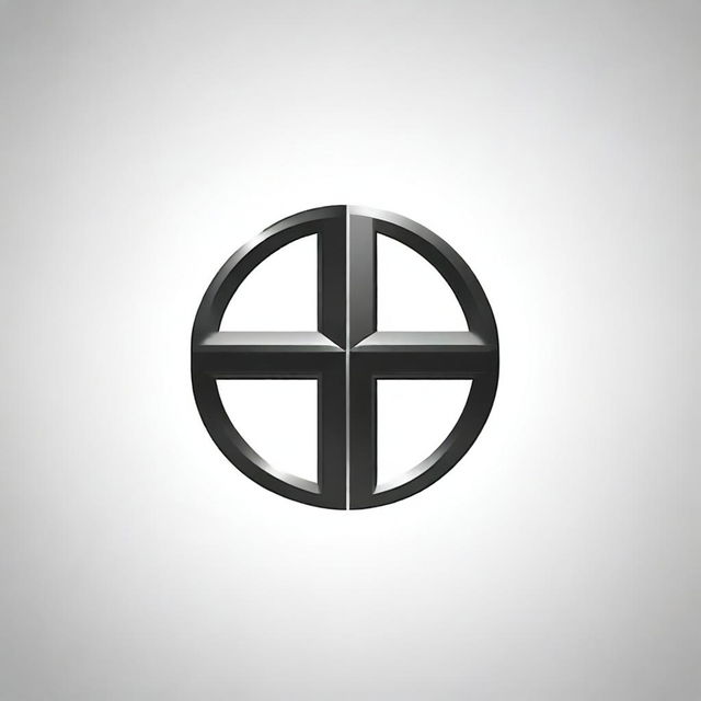 Generate a logo for a Christian metal band, with the central theme being a Christian cross