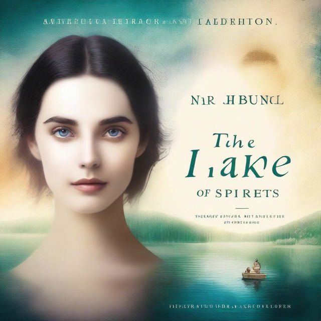 Create a book cover for a novel titled 'The Lake of low Spirits'