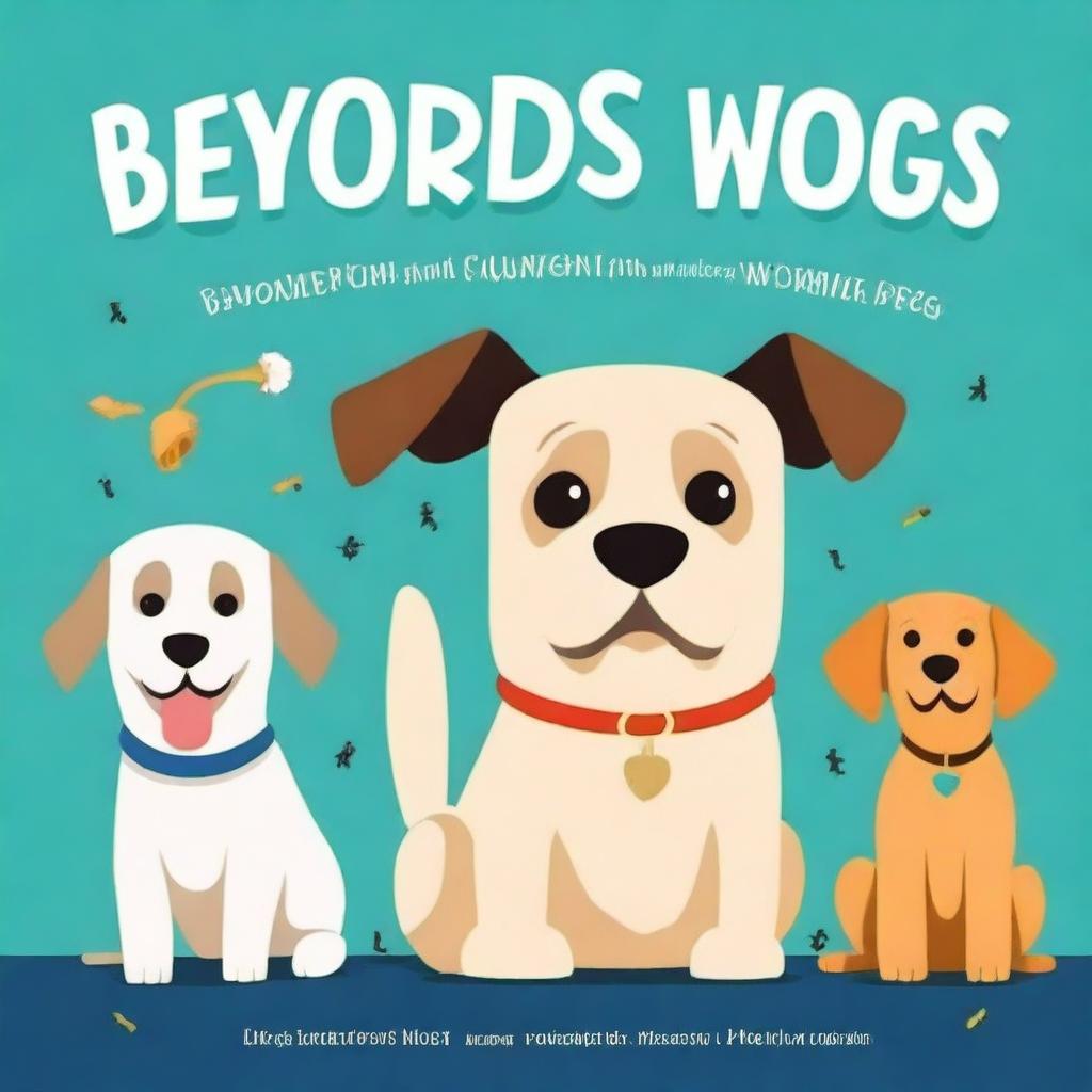 Create a book cover for a comprehensive guide on dogs