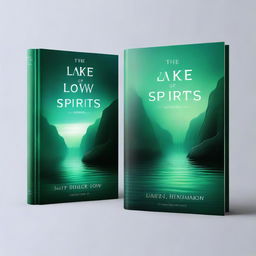 Generate a gloomy book cover for a novel titled 'The Lake of Low Spirits'