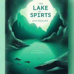 Generate a gloomy book cover for a novel titled 'The Lake of Low Spirits'