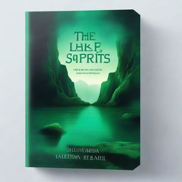 Generate a gloomy book cover for a novel titled 'The Lake of Low Spirits'