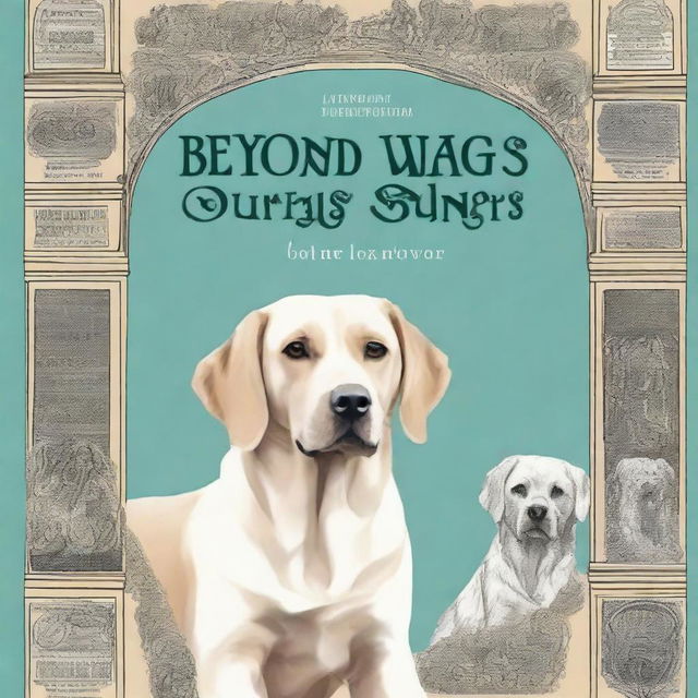 Generate a book cover for a book titled 'Beyond Woofs and Wags: A Journey Through the History, Literature, and Pop Culture of Dogs'