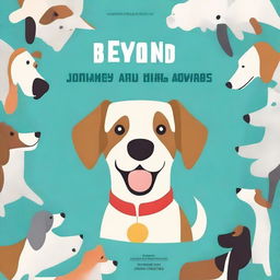 Generate a book cover for a book titled 'Beyond Woofs and Wags: A Journey Through the History, Literature, and Pop Culture of Dogs'