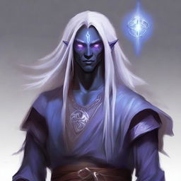 An astral monk who is a semi-dark elf drow from the Dungeons and Dragons universe