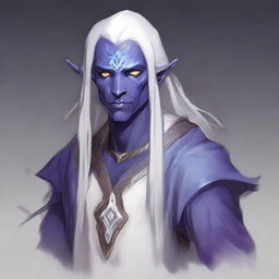 An astral monk who is a semi-dark elf drow from the Dungeons and Dragons universe