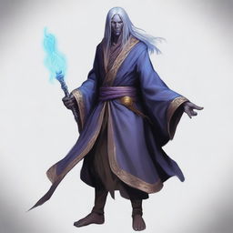 An astral monk who is a semi-dark elf drow from the Dungeons and Dragons universe