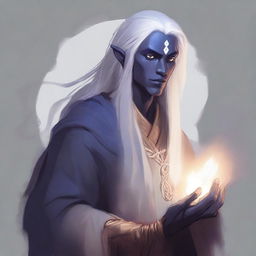 A half-elf, half-drow monk from the DND universe