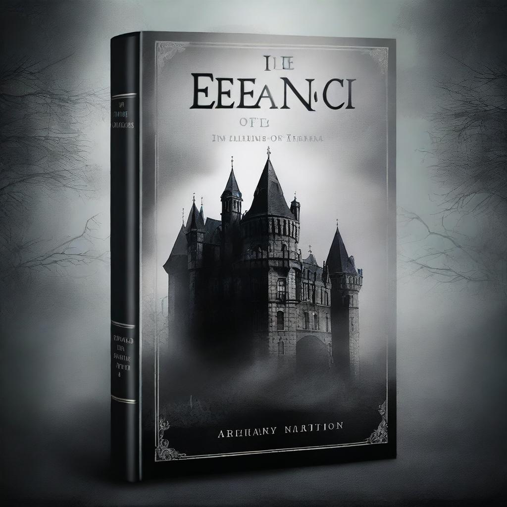 Create a book cover featuring a mysterious, dark castle where a serial killer resides