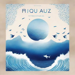 Una portada de álbum titulada 'Azul Cuán Mar' de Hugo Quiñonez