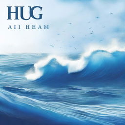 Diseña una portada de álbum titulada 'Azul Cuán Mar' de Hugo Quiñonez